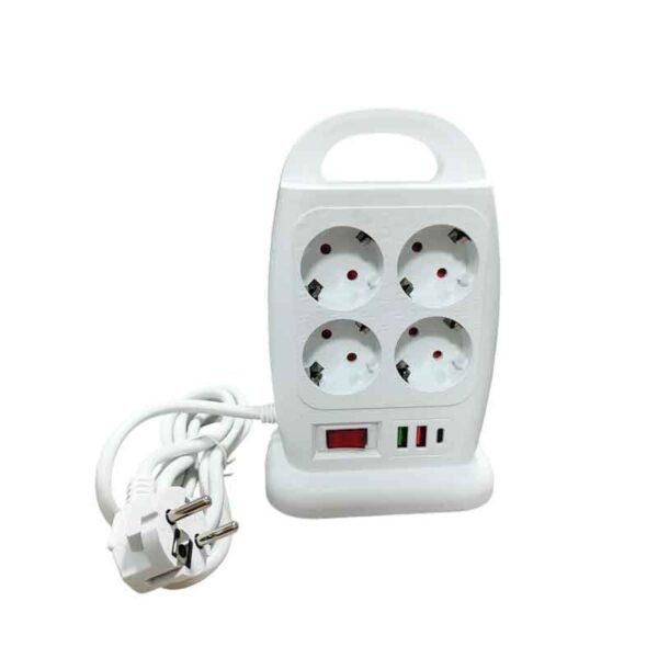 009022-1 Πολύπριζο ασφαλείας 8 θυρών με USB - χώρος και προστασία