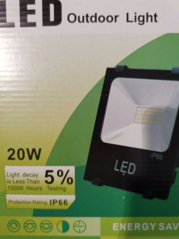 010201-1 Προβολέας LED 20W 6000K IP66 - Ισχυρός και Ανθεκτικός