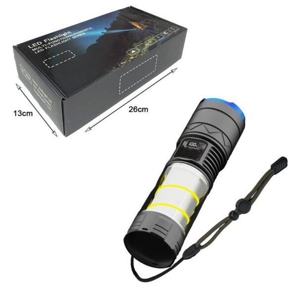 0102137-2 Επαναφορτιζόμενος Φακός LED USB 5021A - Multi-functional Powerful Flashlight Series