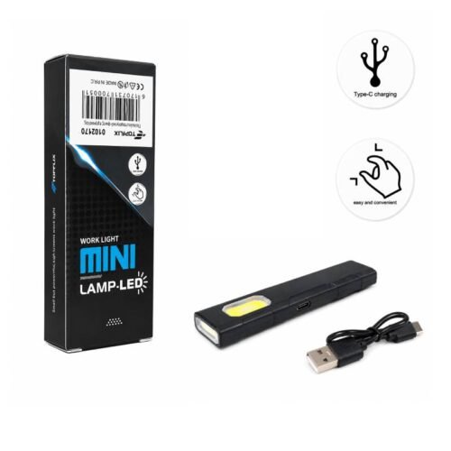 0102170 Επαναφορτιζόμενο Μαγνητικό Mini LED Φακός Εργασίας USB Type-C - Rechargeable Magnetic Mini LED Work Light USB Type-C
