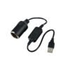 0111538-1 Rchang Μετασχηματιστής/Αντάπτορας Απο USB Σε Υποδοχή Με Φις Αναπτήρα 12-24V W14258 - De Luxe Fused Cigarette Lighter Plug