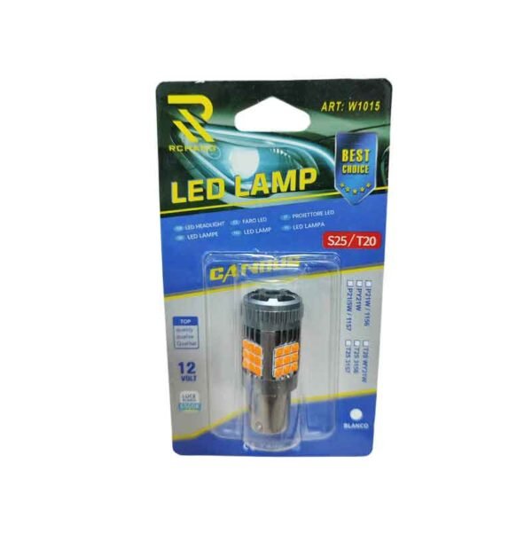 Rchang Λάμπα Αυτοκινήτου Φλας Κίτρινο Canbus 12V S25/T20 W1015 - Led Lamp