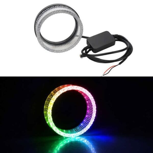 0111650-2 LED φωτιζόμενη στεφάνη αυτοκινήτου Angel Eyes 3" με εναλλαγή χρωμάτων– LED Car angel eyes