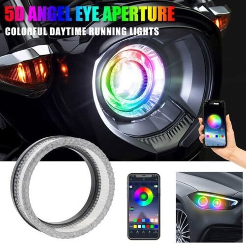 0111650 LED φωτιζόμενη στεφάνη αυτοκινήτου Angel Eyes 3" με εναλλαγή χρωμάτων– LED Car angel eyes