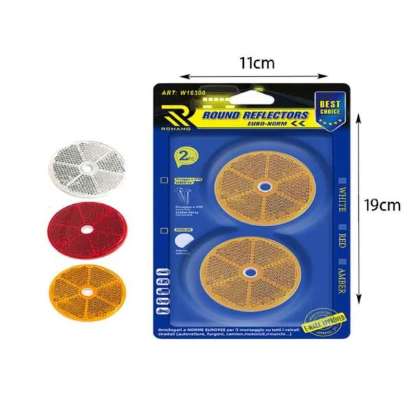 Rchang Στρογγυλοί Ανακλαστήρες 2τμχ W16300 60mm- Round Reflectors 2pcs