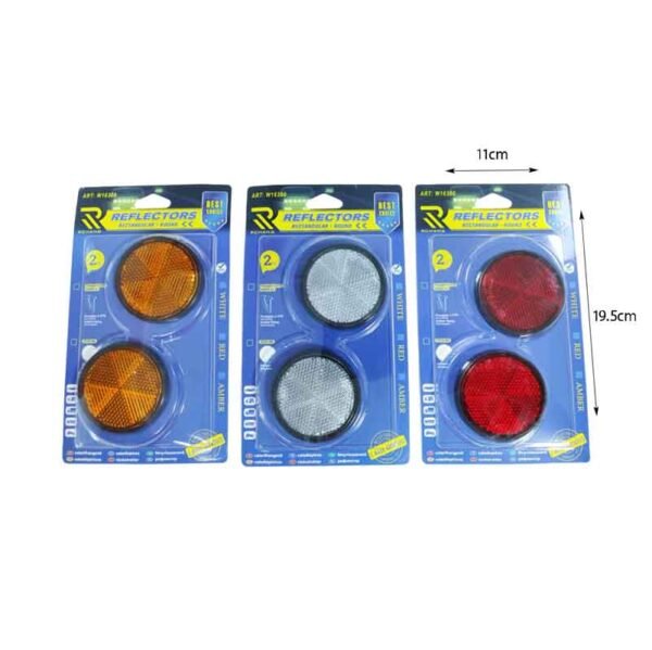 0111675-1 Rchang Στρογγυλοί Ανακλαστήρες 2τμχ W16300 60mm- Round Reflectors 2pcs