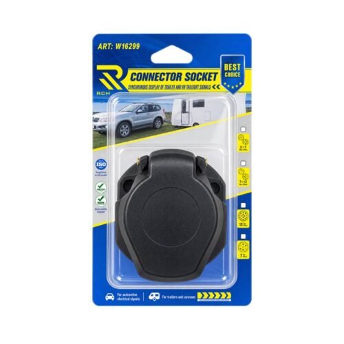 0111677 Rchang Πρίζα Κοτσαδόρου 7 Πόλων 12V/24V για Τρέιλερ & Τροχόσπιτα - 7 Pin Trailer & Caravan Connector Socket