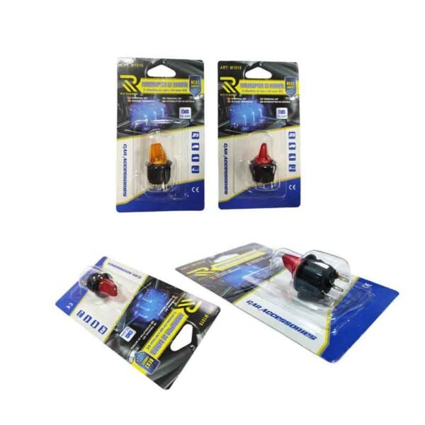 0111703 Διακόπτης LED 12V για Αυτοκίνητο – Καθολικής Χρήσης με Φωτισμό - Switch for Car 12V LED