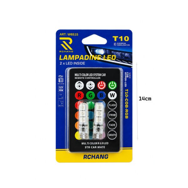 Rchang Λάμπες Αυτοκινήτου T10 LED 12V 10W W6515 - Auto Car LED Lamp