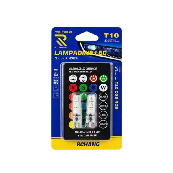 Rchang Λάμπες Αυτοκινήτου T10 LED 12V 10W W6515 - Auto Car LED Lamp