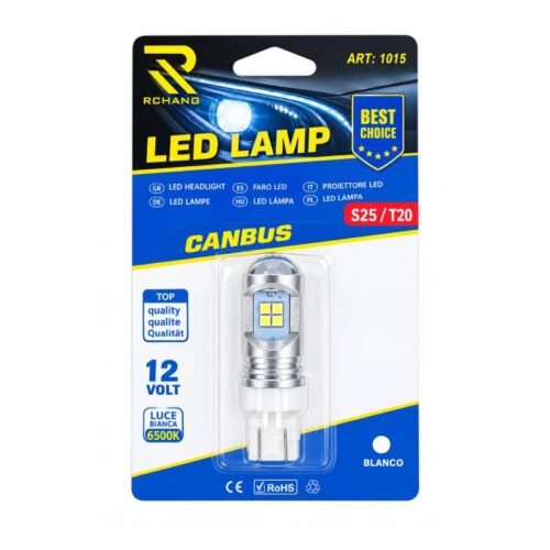 0111821 Rchang Λάμπα Αυτοκινήτου LED CANBUS S25/T20 12V 6500K Λευκό Φως - Car LED CANBUS Bulb