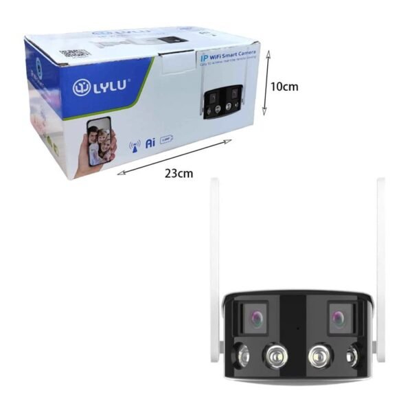 012008-4 IP κάμερα ασφαλείας 5.0MP WiFi με dual lens και cloud storage
