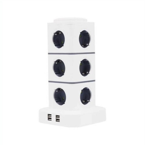 012234 Κάθετο πολύπριζο 12 θέσεων - Σούκο - 4USB - 3m - RC-G12P - 012234