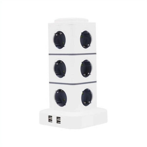 012234 Κάθετο πολύπριζο 12 θέσεων - Σούκο - 4USB - 3m - RC-G12P - 012234
