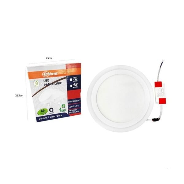 0138062-1 LED φωτιστικό οροφής 18+6W διπλό φως λευκό κίτρινο