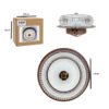 0138075-3 Στρογγυλό Φωτιστικό Τοίχου LED 8-24W με Κρυστάλλινο Εφέ - Round LED Wall Light 8-24W with Crystal Effect