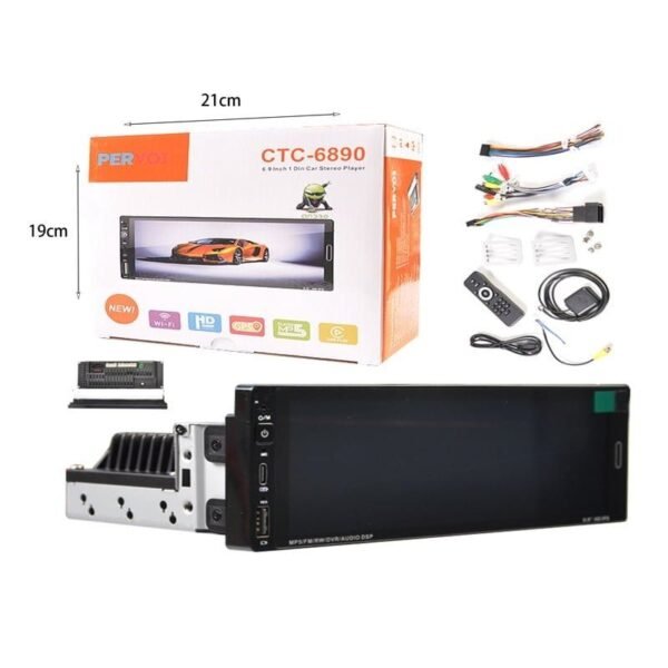 014375-3 PerVoi οθόνη αυτοκινήτου 6.9" HD αφής 1DIN 2+32GB CTC-6890 - Car stereo player touch screen