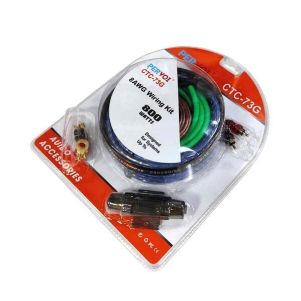 014397-1 PERVOI Σετ Καλωδίων Ενισχυτή Αυτοκινήτου 800W CTC-73G - 8AWG Wiring Kit Car Cables