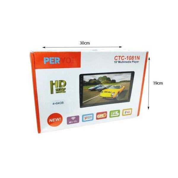 PerVoi Οθόνη Αυτοκινήτου 10" HD αφής CTC-1081Ν - Car touch screen