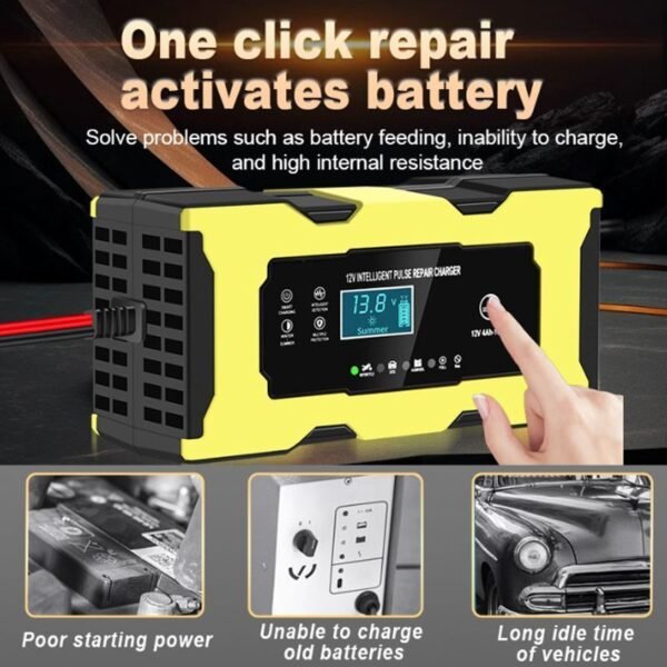 014429-1 Φορτιστής μπαταρίας αυτοκινήτου 12V έξυπνος επιδιόρθωσης