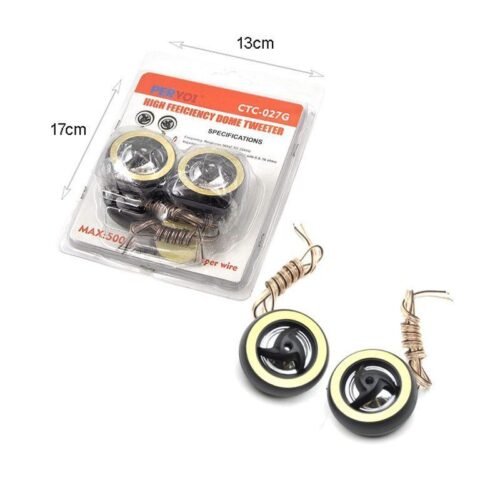 014434-1 Pervoi Σετ Mini Tweeter Ηχεία Αυτοκινήτου 500w CTC-027G μαύρο 2τμχ - Car Mini Tweeter speakers