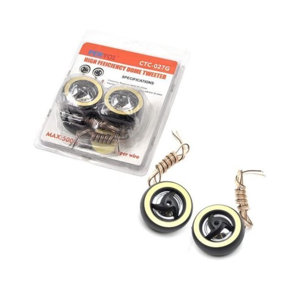 014434 Pervoi Σετ Mini Tweeter Ηχεία Αυτοκινήτου 500w CTC-027G μαύρο 2τμχ - Car Mini Tweeter speakers