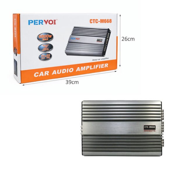 014500-2 PERVOI Ενισχυτής Αυτοκινήτου 4 Καναλιών 6800W CTC-M668 - Car Audio Amplifier