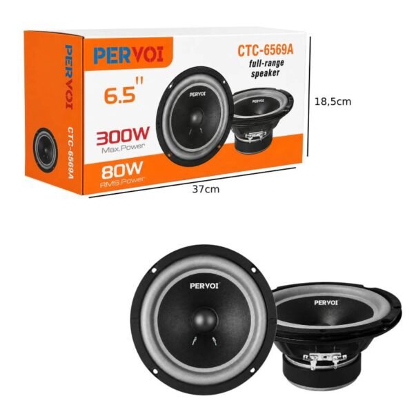 014505-1 PerVoi Ηχεία Αυτοκινήτου 6.5" 300W CTC-6569A - Full Range Car Speakers