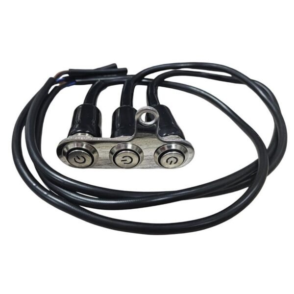 Τριπλό Κουμπί Αφής με Καλώδιο για LED Φωτισμό - Triple Touch Switch with Cable