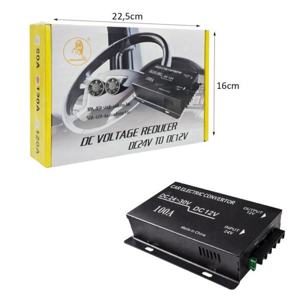 0163128-1 Μετατροπέας DC24V σε DC12V 100A για αυτοκίνητο