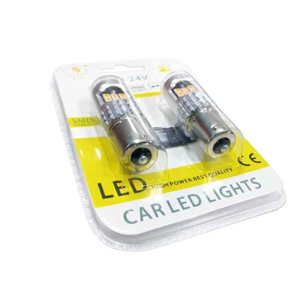0163134-2 EJC Λάμπες LED Αυτοκινήτου 3030 24LED Κίτρινος Φωτισμός - Car LED Lights 3030 24LED Yellow Light
