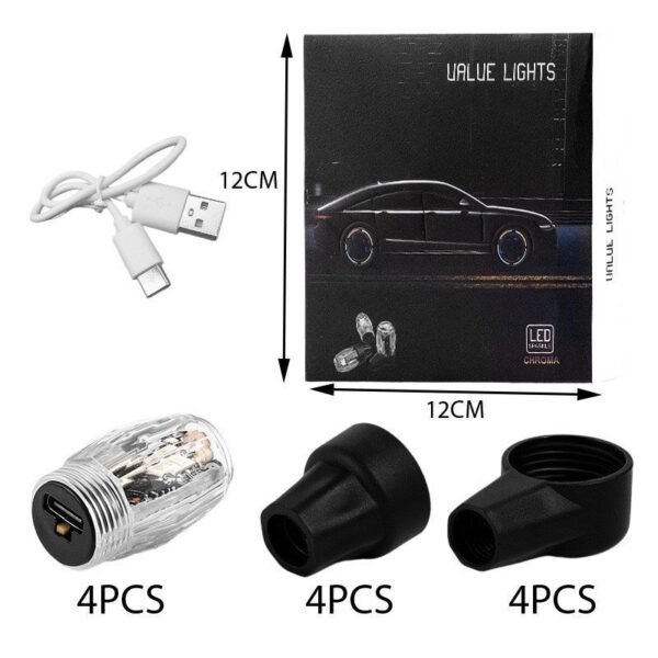 Διακοσμητικά Φώτα Βαλβίδων Αυτοκινήτου - Value Lights Colours LED