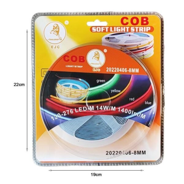 0163139-1 Λεντοταινία LED COB 5m πράσινο - Mαλακό φως για έσωτερικούς χώρους