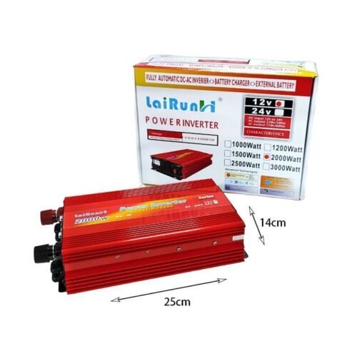 0163155 LaiRunH Inverter Αυτοκινήτου 2000W 12V – Power Inverter