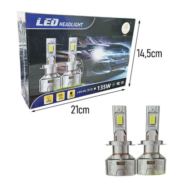 0163157 Λαμπες Αυτοκινήτου LED Headlight Υψηλής Φωτεινότητας 135W Σετ 2 Τεμαχίων H4 - LED Headlight Car Bulbs
