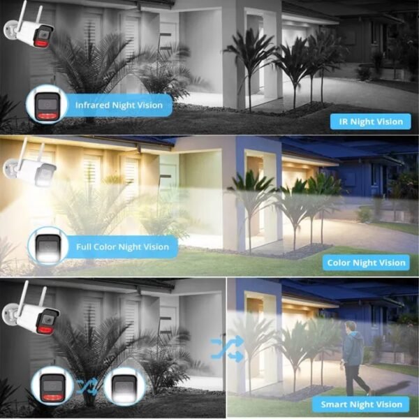 020355-2 Κάμερα ασφαλείας IP - Bullet - WiFi - V380 Pro - 020355