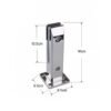 Βάση στήριξης γυάλινης πόρτας 16cm - Glass door support base