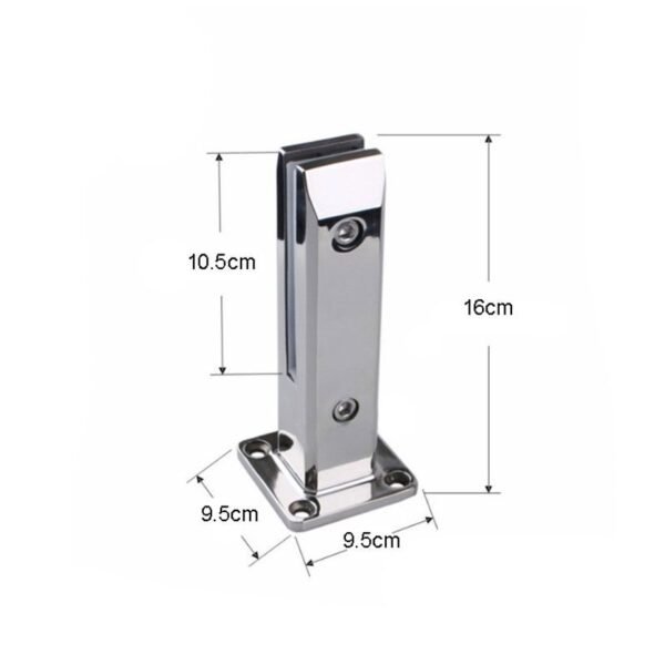 Βάση στήριξης γυάλινης πόρτας 16cm - Glass door support base