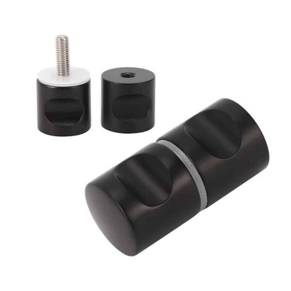HBMK Μαύρη Χειρολαβή Πόρτας Τζαμιού -  Black Glass Door Handle HBMM