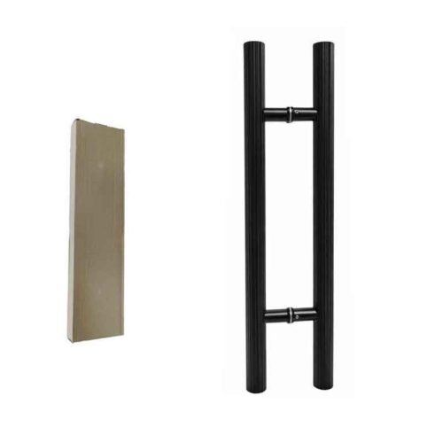 022065 Λαβή Γυάλινης Πόρτας Λαβή Μαύρη 60cm – Black Door Handle