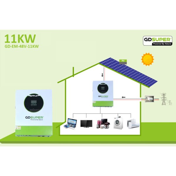 0234073-1 Υβριδικός ηλιακός μετατροπέας 11KW 48V για φωτοβολταϊκά