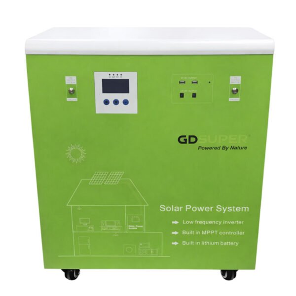 Ηλιακό σύστημα 6000W με MPPT και μπαταρία λιθίου
