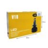 LED Λάμπα αυτοκινήτου H4 Hi/Low 120W V18 - LED headlight