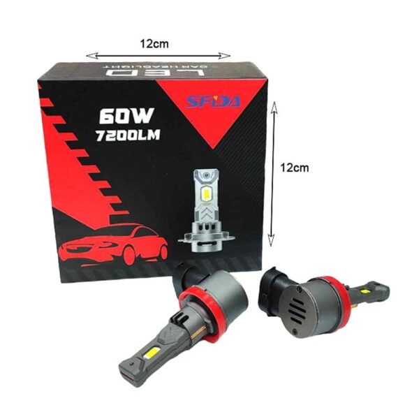 024047-1 SFIDA Φώτα αυτοκινήτου H8/H9/H11/H16JP V19 60W 7200LM - LED Car Headlight