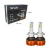 SFIDA Λάμπες Αυτοκινήτου LED H7 120W 12000 lumens Σετ 2 Τεμαχίων - H7 LED Car Headlight Bulbs