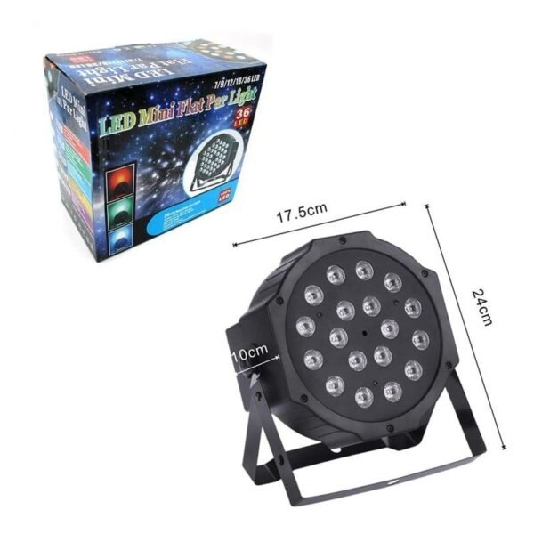 027085-3 Φωτορυθμικό 18 LED RGB - Επαγγελματικός προβολέας για πάρτι