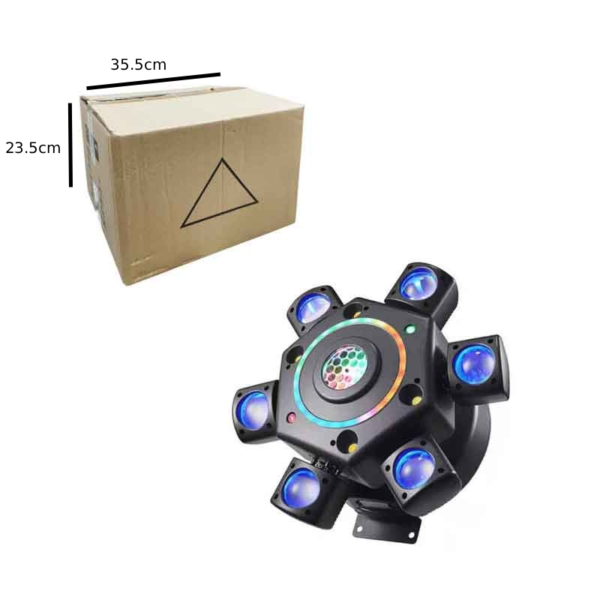 Disco Light LED 6 Μάτια - Επαγγελματικό Φωτορυθμικό Φωτιστικό Εφέ