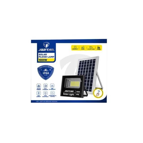 0274003-2 Ηλιακός προβολέας LED 100W με τηλεχειριστήριο
