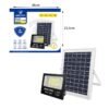 0274004-1 Ηλιακός προβολέας LED 150W με τηλεχειριστήριο IP66