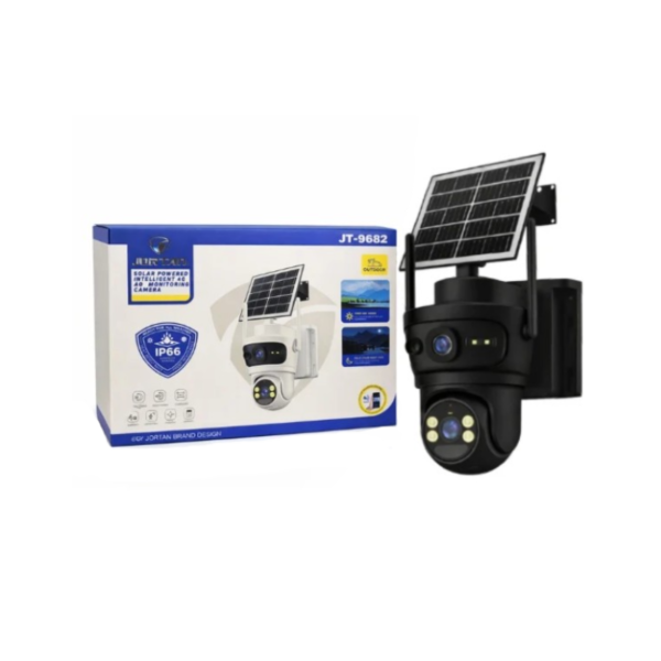 Jortan Ηλιακή Κάμερα Ασφαλείας 4G PTZ IP66 με Full Color Νυχτερινή Όραση και Ανίχνευση Κίνησης JT-9682 - 4G Solar PTZ Security Camera IP66 with Full Color Night Vision and Motion Detection